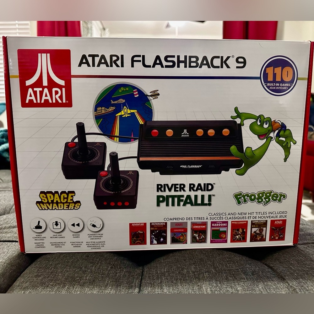 Atari Flashback 9 - Video Game Console 110 Built In Games Joystick Controllers